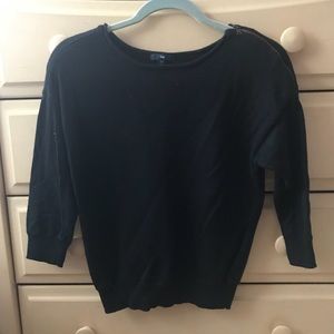 Black quarter length shirt